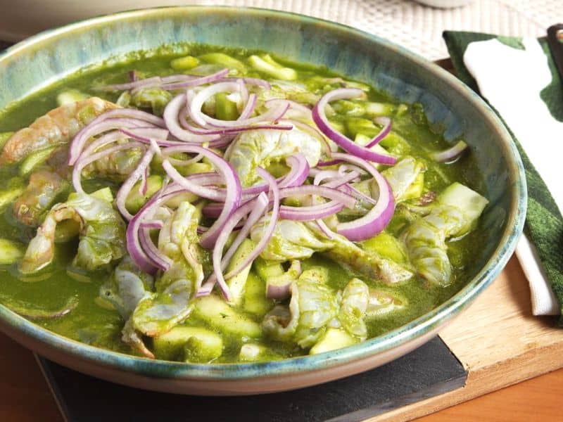 Aguachile servida en restaurante mexicano en Estados Unidos