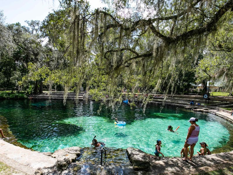 Aguas termales en Florida Juniper Springs