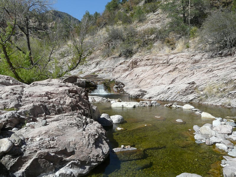 Aguas termales en New Mexico Turkey Creek