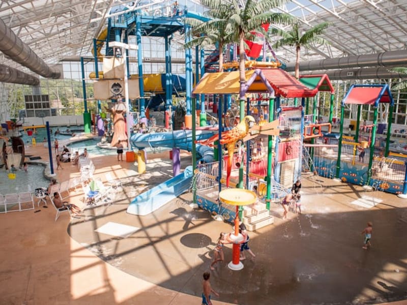 Parque de aguas en Indiana Splash Island